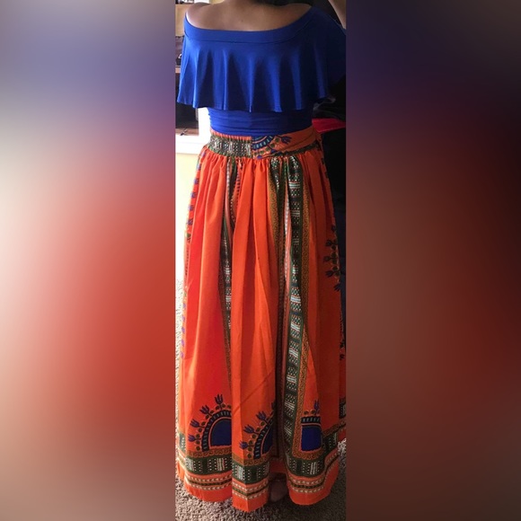 Step in Style Print Floor Length Skirt - Picture 4 of 4